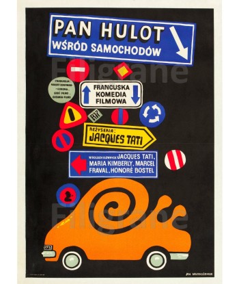 PAN HULOT FILM Rxrh-POSTER/REPRODUCTION d1 AFFICHE VINTAGE Pour