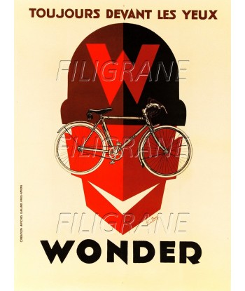 WONDER VéLO/CYCLES Reuz-POSTER/REPRODUCTION d1 AFFICHE VINTAGE destockage