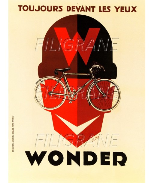 WONDER VéLO/CYCLES Reuz-POSTER/REPRODUCTION d1 AFFICHE VINTAGE destockage