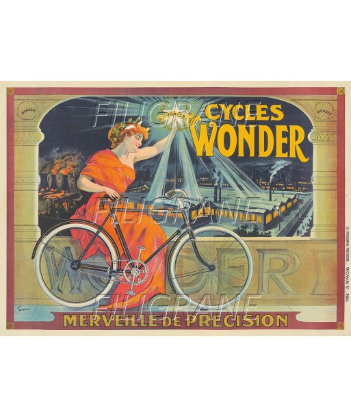 WONDER VéLO/CYCLES Rtam-POSTER/REPRODUCTION d1 AFFICHE VINTAGE est présent 