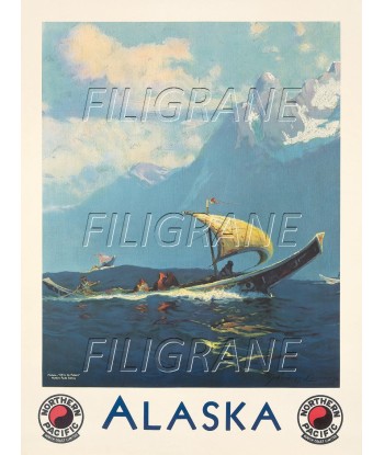 ALASKA BATEAU Roaz-POSTER/REPRODUCTION d1 AFFICHE VINTAGE Profitez des Offres !