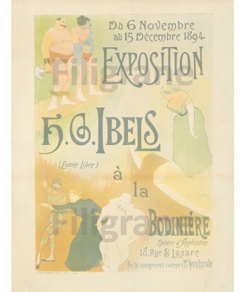 EXPO H. GIBELS 1894 Rf152-POSTER/REPRODUCTION d1 AFFICHE VINTAGE pas cher