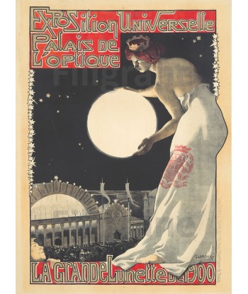 EXPO OPTIQUE 1900 Rf48-POSTER/REPRODUCTION d1 AFFICHE VINTAGE Les magasins à Paris et en Île-de-France