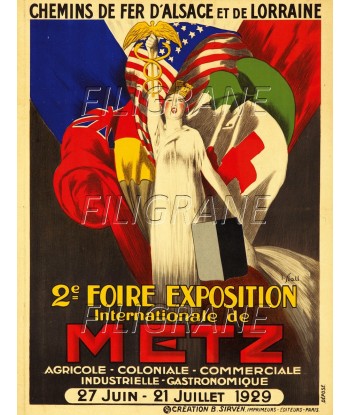 METZ FOIRE EXPO 1929 Rdqn-POSTER/REPRODUCTION d1 AFFICHE VINTAGE Découvrez la collection