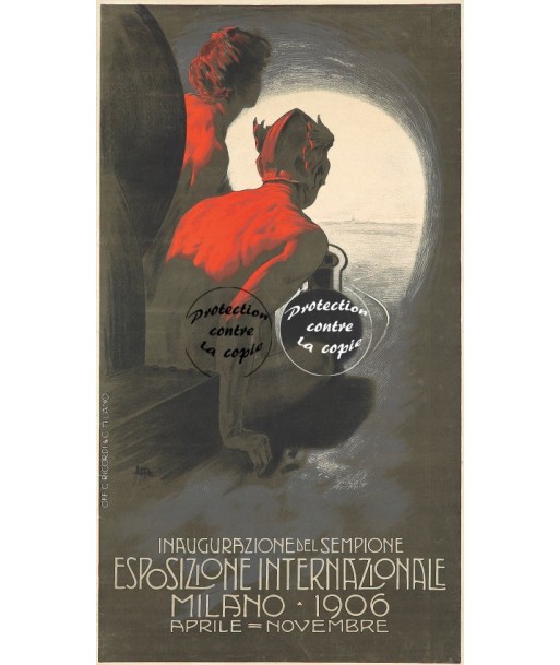 MILANO EXPO 1906 Rf39-POSTER/REPRODUCTION d1 AFFICHE VINTAGE Jusqu'à 80% De Réduction