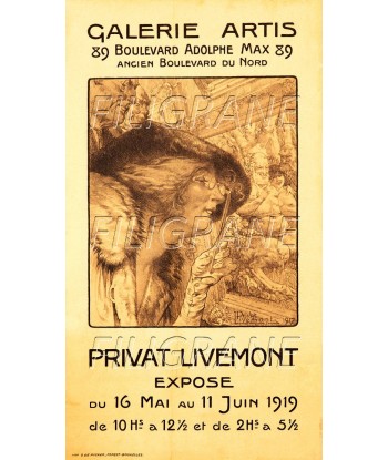 PRIVAT LIVEMONT EXPO 1919 Rypu-POSTER/REPRODUCTION d1 AFFICHE VINTAGE Comparez plus de prix