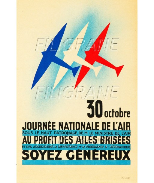 AVIATION AILES BRISéES Rarw-POSTER/REPRODUCTION d1 AFFICHE VINTAGE de votre