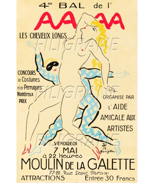 BAL de L'AAA Rlxf-POSTER/REPRODUCTION d1 AFFICHE VINTAGE Les êtres humains sont 