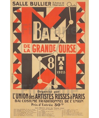 BAL GRANDE OURS 1925 Ryb-POSTER/REPRODUCTION d1 AFFICHE VINTAGE acheter