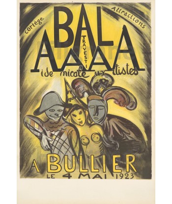 BALL AAAA BULLIER 1923 Ratk-POSTER/REPRODUCTION d1 AFFICHE VINTAGE votre