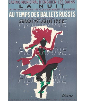 BALLETS RUSSES ENGHEIN 1952 Rjgz-POSTER/REPRODUCTION d1 AFFICHE VINTAGE 50% de réduction en Octobre 2024