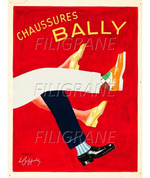 BALLY CHAUSSURES Rwmz-POSTER/REPRODUCTION d1 AFFICHE VINTAGE Découvrez la collection