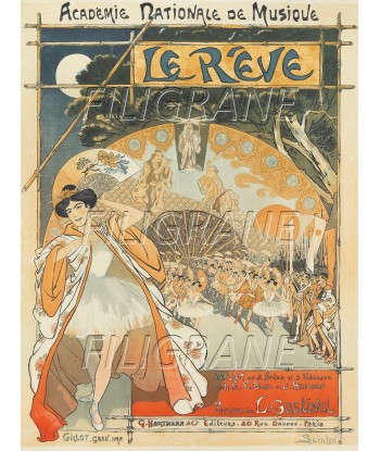 LE RêVE BALLET DANSE Rarj-POSTER/REPRODUCTION d1 AFFICHE VINTAGE outlet