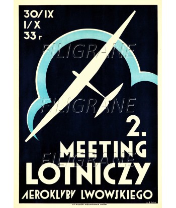 LOTNICZY MEETING AVIATION Rkzv-POSTER/REPRODUCTION d1 AFFICHE VINTAGE Le MVP de beaucoup