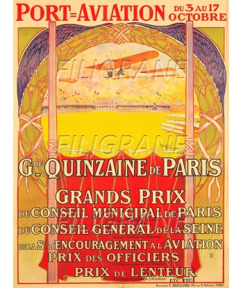 PORT AVIATION PARIS Repp-POSTER/REPRODUCTION d1 AFFICHE VINTAGE store