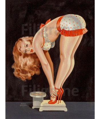 PIN UP Rnqj-POSTER/REPRODUCTION d1 AFFICHE VINTAGE la chaussure