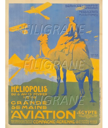 SEMAINE AVIATION 1910 Rqbx-POSTER/REPRODUCTION d1 AFFICHE VINTAGE en stock