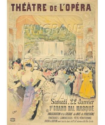 ThéATRE de L'OPéRA BAL Rhom-POSTER/REPRODUCTION d1 AFFICHE VINTAGE pas cheres