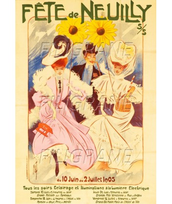 FêTE de NEUILLY 1905 Rlof-POSTER/REPRODUCTION d1 AFFICHE VINTAGE acheter en ligne