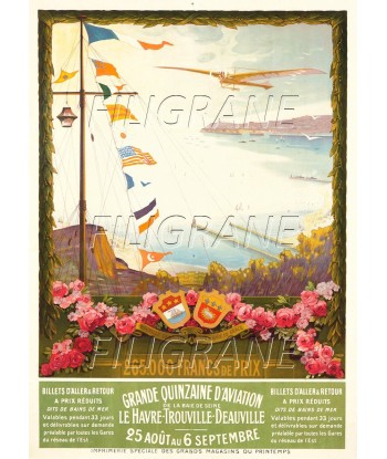 LE HAVRE FêTE AéRIENNE Rsyi-POSTER/REPRODUCTION d1 AFFICHE VINTAGE est présent 