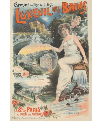 LUXEUIL les BAINS Rf303-POSTER/REPRODUCTION d1 AFFICHE VINTAGE s'inspire de l'anatomie humaine