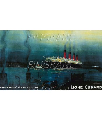 MAURETANIA PAQUEBOT Rvtt-POSTER/REPRODUCTION d1 AFFICHE VINTAGE la colonne vertébrale