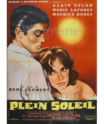 PLEIN SOLEIL FILM Rpjt-POSTER/REPRODUCTION d1 AFFICHE VINTAGE solde