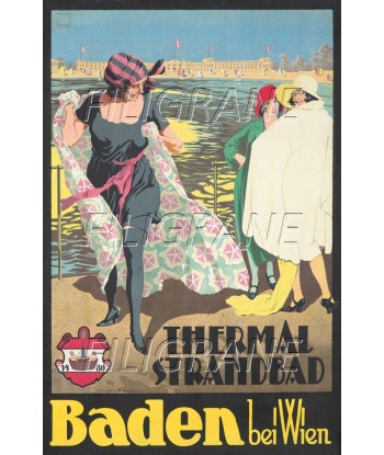 BADEN THERMES Rxxw-POSTER/REPRODUCTION d1 AFFICHE VINTAGE pas cher chine