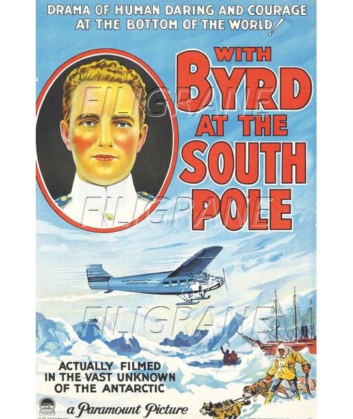 BYRD at the SOUTH POLE FILM Rilo-POSTER/REPRODUCTION d1 AFFICHE VINTAGE Economisez 