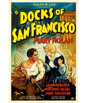 DOCKS of SAN FRANCISCO FILM Rkgn-POSTER/REPRODUCTION d1 AFFICHE VINTAGE l'achat 