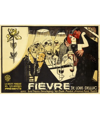 FièVRE FILM Rrwp-POSTER/REPRODUCTION d1 AFFICHE VINTAGE hantent personnes