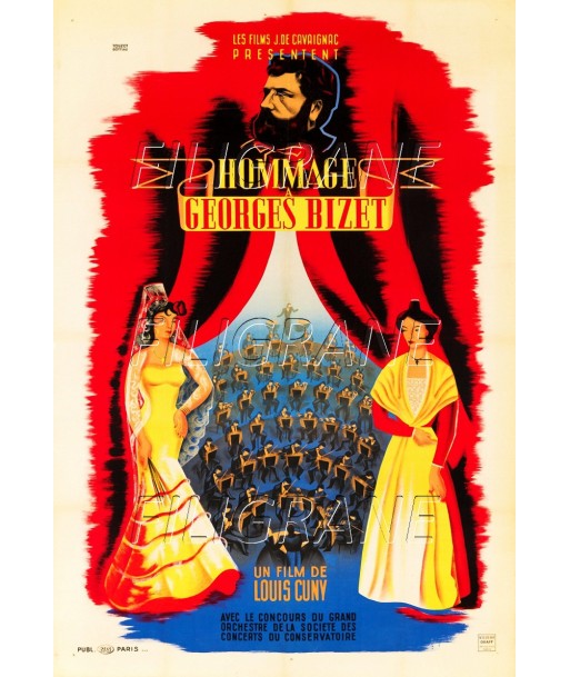 GEORGES BIZET FILM Rsrx-POSTER/REPRODUCTION d1 AFFICHE VINTAGE outlet