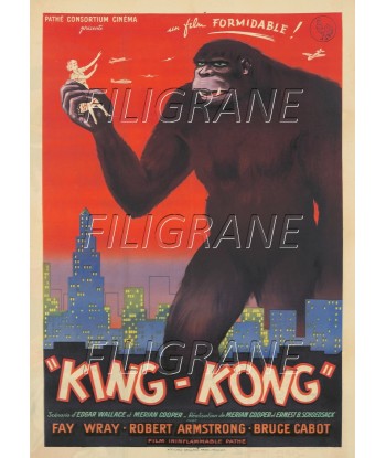 KING KONG FILM Rdza-POSTER/REPRODUCTION d1 AFFICHE VINTAGE en stock