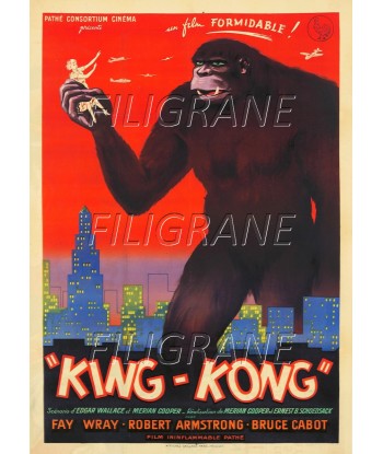 KING KONG FILM Rqsx-POSTER/REPRODUCTION d1 AFFICHE VINTAGE offre 