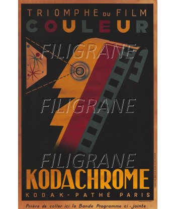 KODACHROME FILM COULEUR Rdhp-POSTER/REPRODUCTION d1 AFFICHE VINTAGE l'évolution des habitudes 