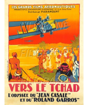 VERS le TCHAD FILM Rtkg-POSTER/REPRODUCTION d1 AFFICHE VINTAGE france