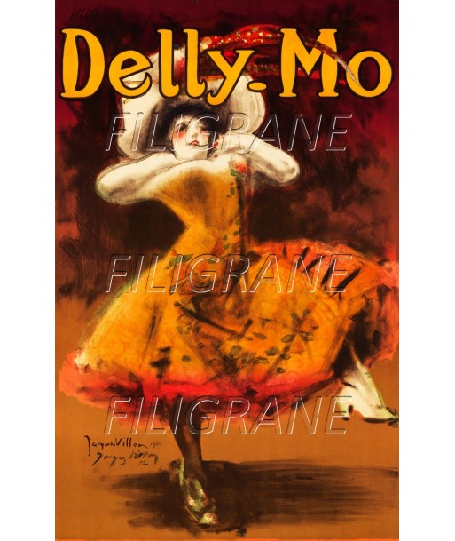 DELLY MO CABARET Rfxx-POSTER/REPRODUCTION d1 AFFICHE VINTAGE 2023