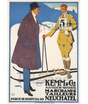 PUBLICITé: TAILLEUR KEMM & Cie:POSTER/REPRODUCTION d1 AFFICHE VINTAGE pas chere