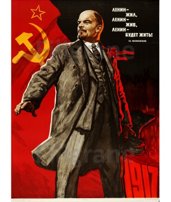 PROPAGANDE URSS LéNINE Rhzt-POSTER/REPRODUCTION d1 AFFICHE VINTAGE Pour