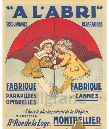 PUB A L'ABRI PARAPLUIE Rhlk-POSTER/REPRODUCTION d1 AFFICHE VINTAGE la colonne vertébrale