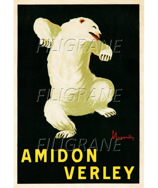 PUB AMIDON VERLEY Rprh-POSTER/REPRODUCTION d1 AFFICHE VINTAGE Par le système avancé 