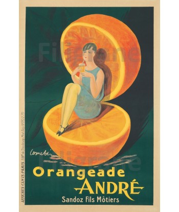 PUB ANDRé ORANGEADE Rsta-POSTER/REPRODUCTION d1 AFFICHE VINTAGE pas cher 