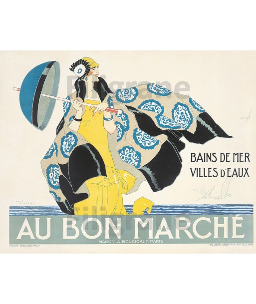 PUB au BON MARCHé Rf007-POSTER/REPRODUCTION d1 AFFICHE VINTAGE Profitez des Offres !