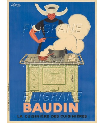 PUB BAUDIN CUISINIèRE Rjel-POSTER/REPRODUCTION d1 AFFICHE VINTAGE du meilleur 