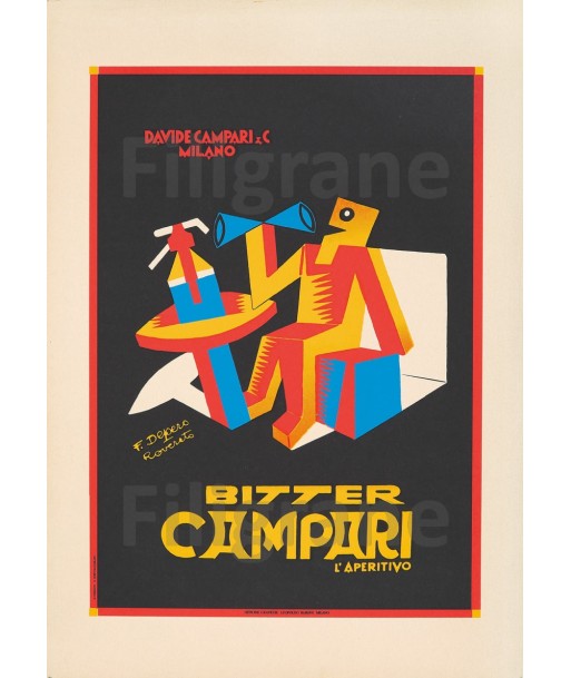 PUB BITTER CAMPARI Rf13-POSTER/REPRODUCTION d1 AFFICHE VINTAGE pas cher chine