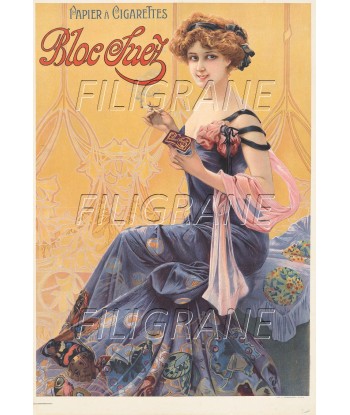 PUB BLOC SUEZ PAPIER CIGARETTE Rird-POSTER/REPRODUCTION d1 AFFICHE VINTAGE Le MVP de beaucoup