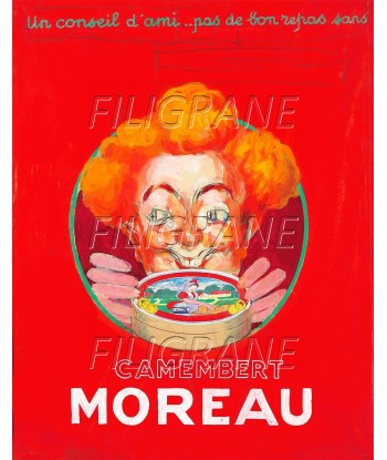 PUB CAMENBERT MOREAU  Royg-POSTER/REPRODUCTION d1 AFFICHE VINTAGE vous aussi creer 