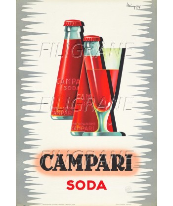 PUB CAMPARI SODA Rkek-POSTER/REPRODUCTION d1 AFFICHE VINTAGE la colonne vertébrale