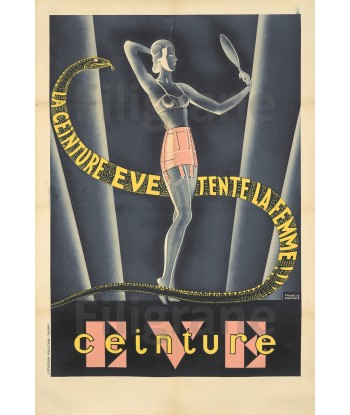 PUB CEINTURE EVE Rf34-POSTER/REPRODUCTION d1 AFFICHE VINTAGE de votre