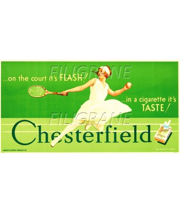 PUB CHESTERFIELD CIGARETTES Rgrt-POSTER/REPRODUCTION d1 AFFICHE VINTAGE du meilleur 